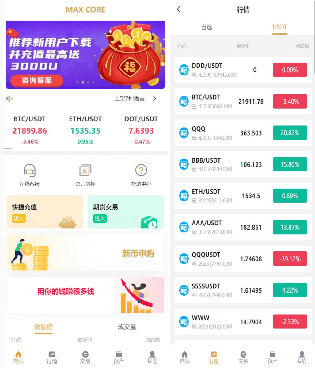 多语言交易所/期权币币交易/质押挖矿/新币申购/区块链交易所-YooTao